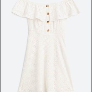 Speechless Carroll knit eyelet off the shoulder dress NWT Medium